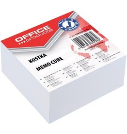 Office Products OFFICE products memokubus, gelijmd, 8,5 x 8,5 x 4 cm, wit