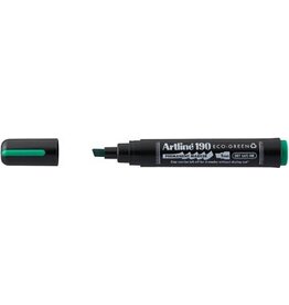 Artline Artline permanent marker Drysafe 190 Eco-Green, 2-5 mm, schuine punt, groen