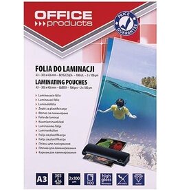 Office Products OFFICE products lamineerhoes A3, 200 micron (2 x 100 micron), pak van 100 stuks