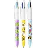 Bic Bic 4-kleurenbalpen Kawai, doos van 12 stuks, assorti