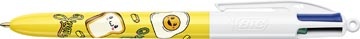 Bic Bic 4-kleurenbalpen Kawai, doos van 12 stuks, assorti