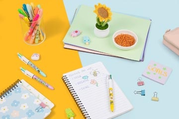 Bic Bic 4-kleurenbalpen Kawai, doos van 12 stuks, assorti