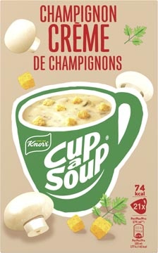 Cup A Soup Knorr Cup-a-Soup champignon crème, pak van 21 zakjes