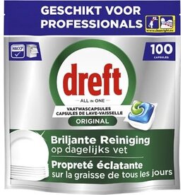 Dreft Dreft Pro Original vaatwastabletten, Regular, pak van 100 capsules