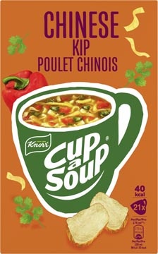 Cup A Soup Knorr Cup-a-Soup chinese kip, pak van 21 zakjes
