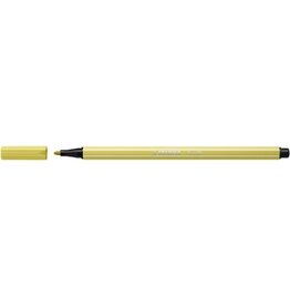 Stabilo STABILO Pen 68 viltstift, mosterdgeel — levering per 10