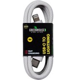 Greenmouse Greenmouse Lightning USB-C kabel, USB-C naar 8-pin, 1 m, woven