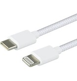 Greenmouse Greenmouse Lightning USB-C kabel, USB-C naar 8-pin, 1 m, woven