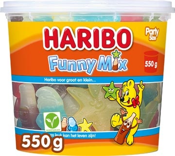 Haribo Haribo snoepgoed Funny mix, emmer van 550 g