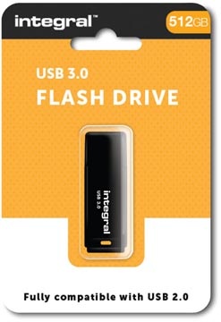 Integral Integral USB stick 3.0 Black, 512 GB, zwart