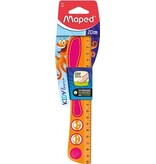 Maped Maped Lat Kidy'Grip 20 cm, geassorteerde kleuren, blister van 1 stuk