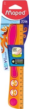 Maped Maped Lat Kidy'Grip 20 cm, geassorteerde kleuren, blister van 1 stuk