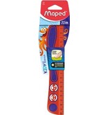 Maped Maped Lat Kidy'Grip 20 cm, geassorteerde kleuren, blister van 1 stuk