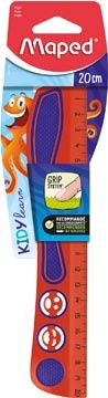 Maped Maped Lat Kidy'Grip 20 cm, geassorteerde kleuren, blister van 1 stuk