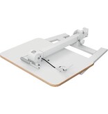 Leitz Leitz Ergo inklapbaar Zit/Sta bureau, ft blad 65 x 46 cm, manueel, op voet