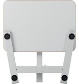 Leitz Leitz Ergo inklapbaar Zit/Sta bureau, ft blad 65 x 46 cm, manueel, op voet