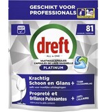 Dreft Dreft Pro Platinum vaatwastabletten, Regular, pak van 81 capsules