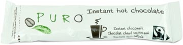 Puro Puro cacao poedersticks fairtrade, 30 g, doos van 100 stuks