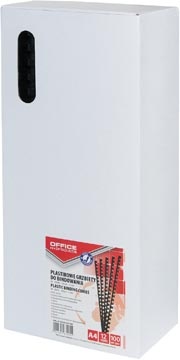 Office Products OFFICE products bindruggen, pak van 100 stuks, 12 mm, zwart