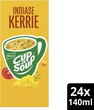 Cup A Soup Knorr Cup-a-Soup Indiase kerrie, pak van 24 zakjes