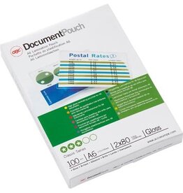 GBC GBC Document lamineerhoes ft A6, 160 micron (2 x 80 micron), pak van 100 stuks
