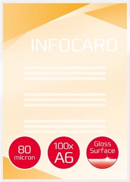 GBC GBC Document lamineerhoes ft A6, 160 micron (2 x 80 micron), pak van 100 stuks