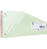 Q-CONNECT Q-CONNECT trapezium verdeelstroken, pak van 100 stuks, geassorteerde kleuren