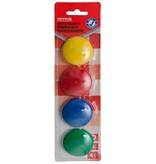 Office Products OFFICE products magneten, 40 mm, geassorteerde kleuren, blister van 4 stuks