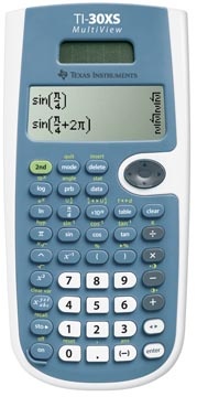 Texas Instruments Texas wetenschappelijke rekenmachine TI-30XS Multiview, werkt op zonnecellen en batterijen
