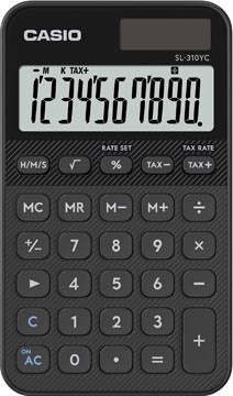 Casio Casio zakrekenmachine SL-310YC, zwart