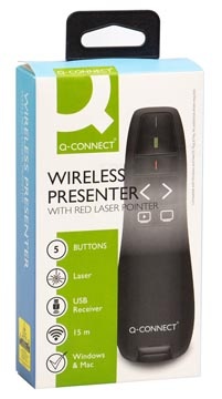 Q-CONNECT Q-CONNECT draadloze presenter met laserpointer