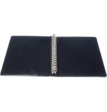 Multo Multo ringmap Hannibal voor ft A5, 17 ringen van 19 mm, zwart kunstleer