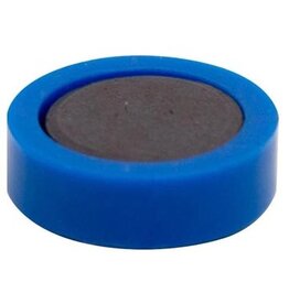 Q-CONNECT Q-CONNECT magneten, 20 mm, blauw, pak van 10 stuks
