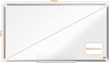 Nobo Nobo Premium Plus Widescreen magnetisch whiteboard, emaille, ft 89 x 50 cm