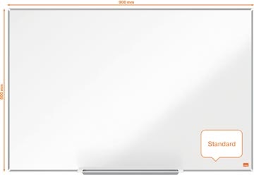 Nobo Nobo Impression Pro magnetisch whiteboard, gelakt staal, ft 90 x 60 cm