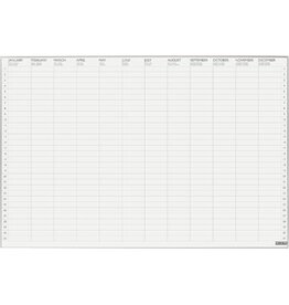 Desq Desq jaarplanner Ultra Thin, magnetisch, ft 60 x 90 cm