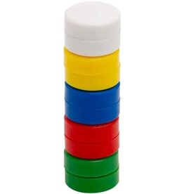 Q-CONNECT Q-CONNECT magneten, 20 mm, assorti, pak van 10 stuks
