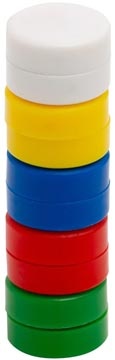 Q-CONNECT Q-CONNECT magneten, 20 mm, assorti, pak van 10 stuks
