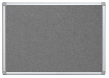 Q-CONNECT Q-CONNECT textielbord, met aluminium frame, 90 x 60 cm, grijs