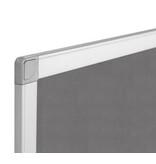 Q-CONNECT Q-CONNECT textielbord, met aluminium frame, 90 x 60 cm, grijs