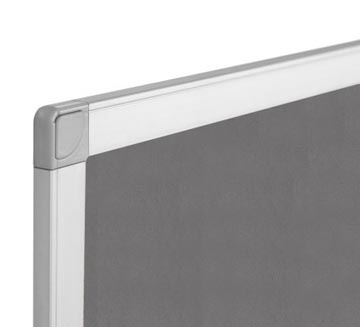 Q-CONNECT Q-CONNECT textielbord, met aluminium frame, 90 x 60 cm, grijs