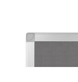 Q-CONNECT Q-CONNECT textielbord, met aluminium frame, 90 x 60 cm, grijs