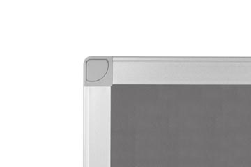 Q-CONNECT Q-CONNECT textielbord, met aluminium frame, 90 x 60 cm, grijs