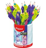 Maped Maped Kidy Learn potlood HB, met vingergrip, display van 22 stuks