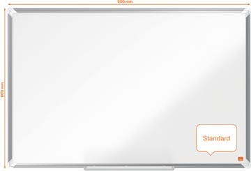 Nobo Nobo Premium Plus magnetisch whiteboard, gelakt staal, ft 90 x 60 cm