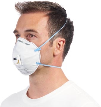 3M 3M Cool Flow stofmasker, FFP2, met ventiel, pak van 5 stuks