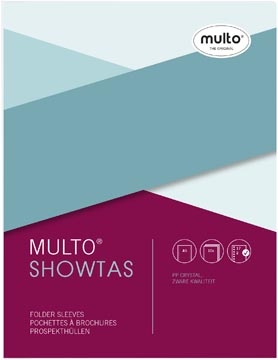 Multo Multo geperforeerde showtas ft A5, 17-gaatsperforatie, glashelder, pak van 10 stuks