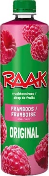 Raak Raak siroop framboos, fles van 75 cl