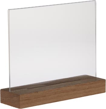 Europel Europel folderhouder Premium, met houten T-voet, ft A5, liggend