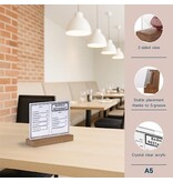 Europel Europel folderhouder Premium, met houten T-voet, ft A5, liggend